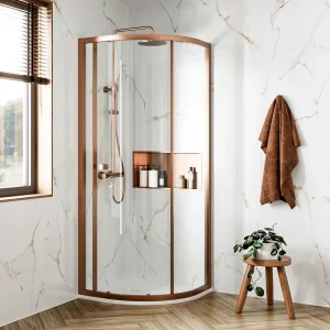 Crosswater 6mm Quadrant Single Door 800 Brushed Bronze