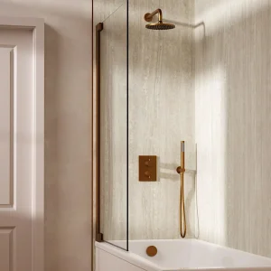 Crosswater Crossbox Shower Set 9 Brushed Bronze 200mm