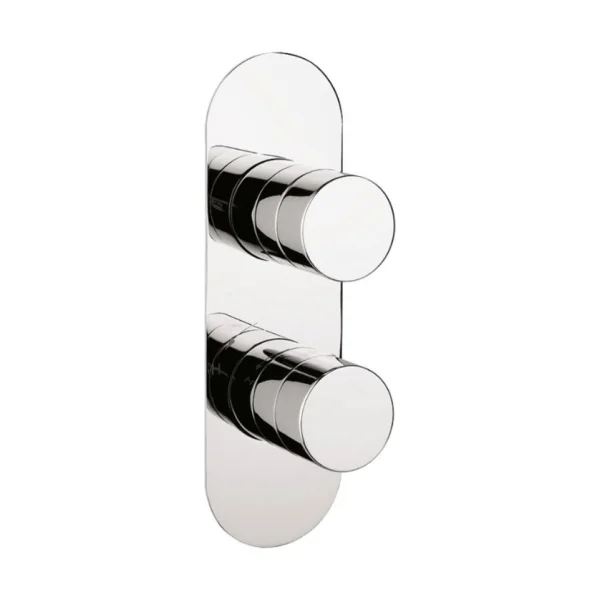 Crosswater Central 2 Handle Trimset for Shower Mixer Valve WLBP1000RC+ Chrome