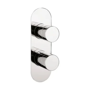 Crosswater Central 2 Handle Trimset for Shower Mixer Valve WLBP1000RC+ Chrome