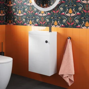 Crosswater Alo Cloakroom Unit 400 x 220mm White Gloss