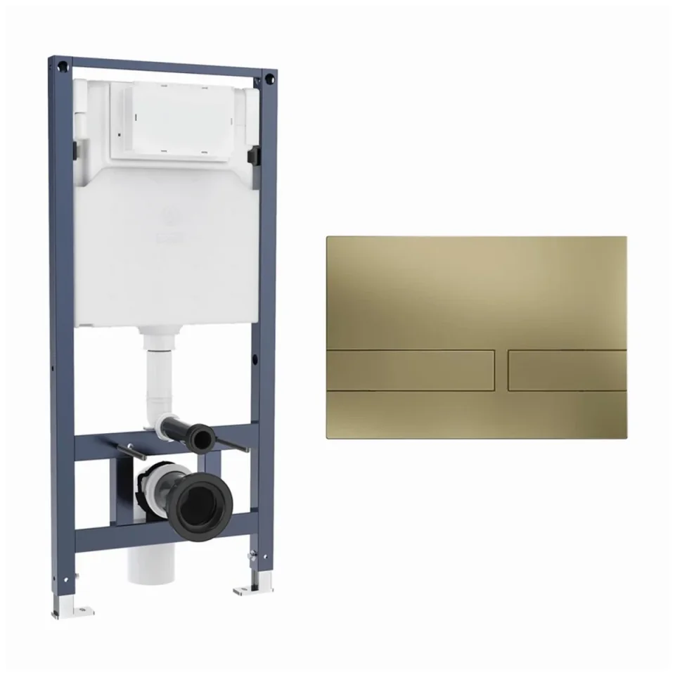 Crosswater Venue Frame Set 3 Brushed Brass product image - Image 1