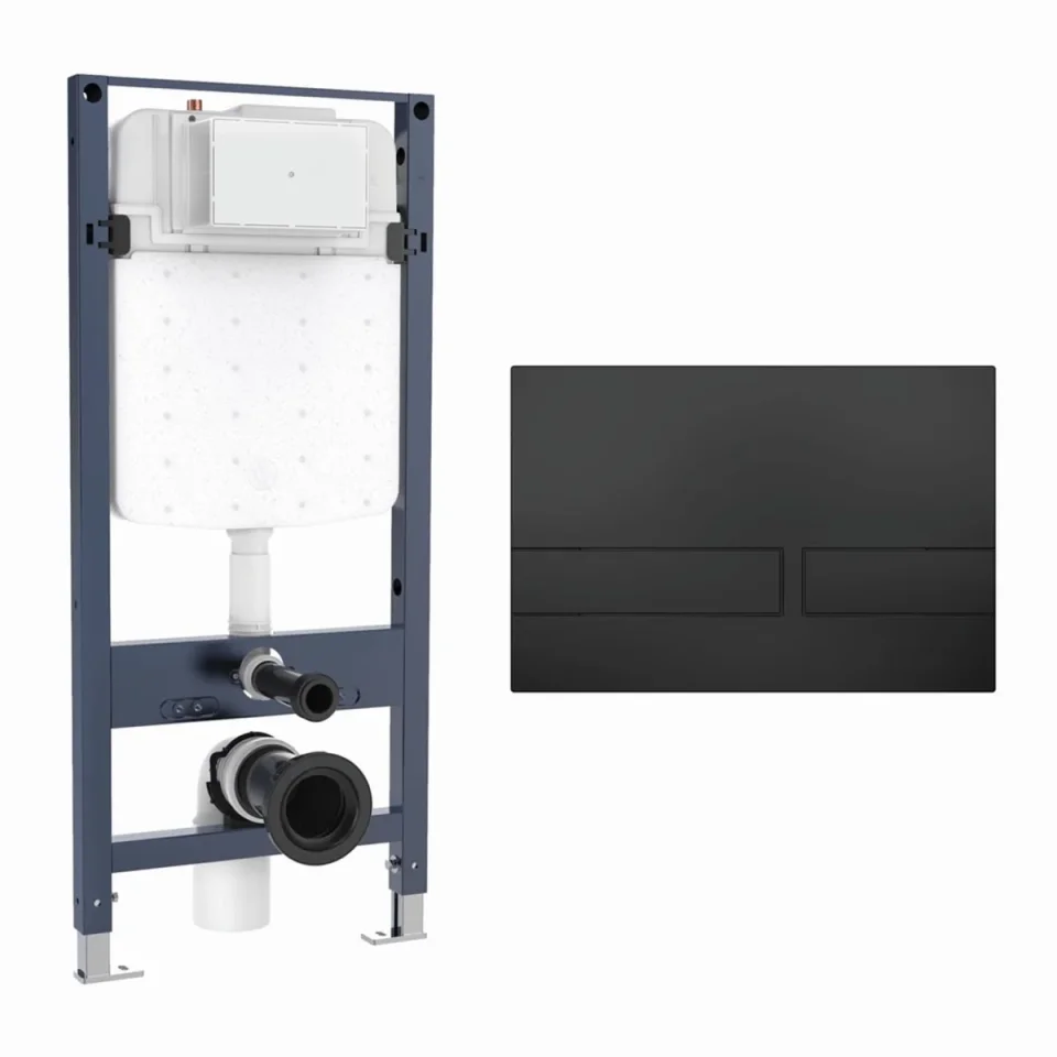 Crosswater Venue Frame Set 4 Matt Black product image - Image 1