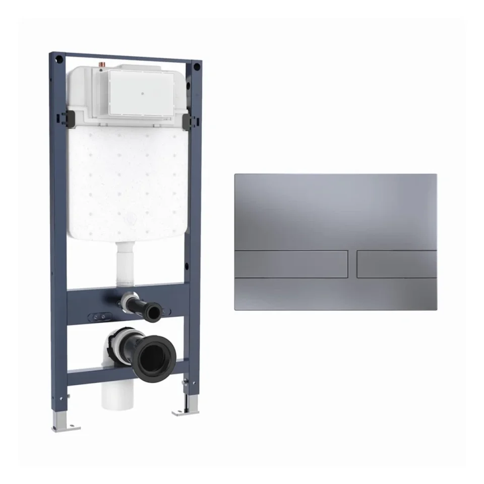 Crosswater Venue Frame Set 4 Brushed Nickel product image - Image 1