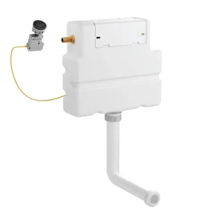 Crosswater Flush Button Cistern Set 1 Matt Black