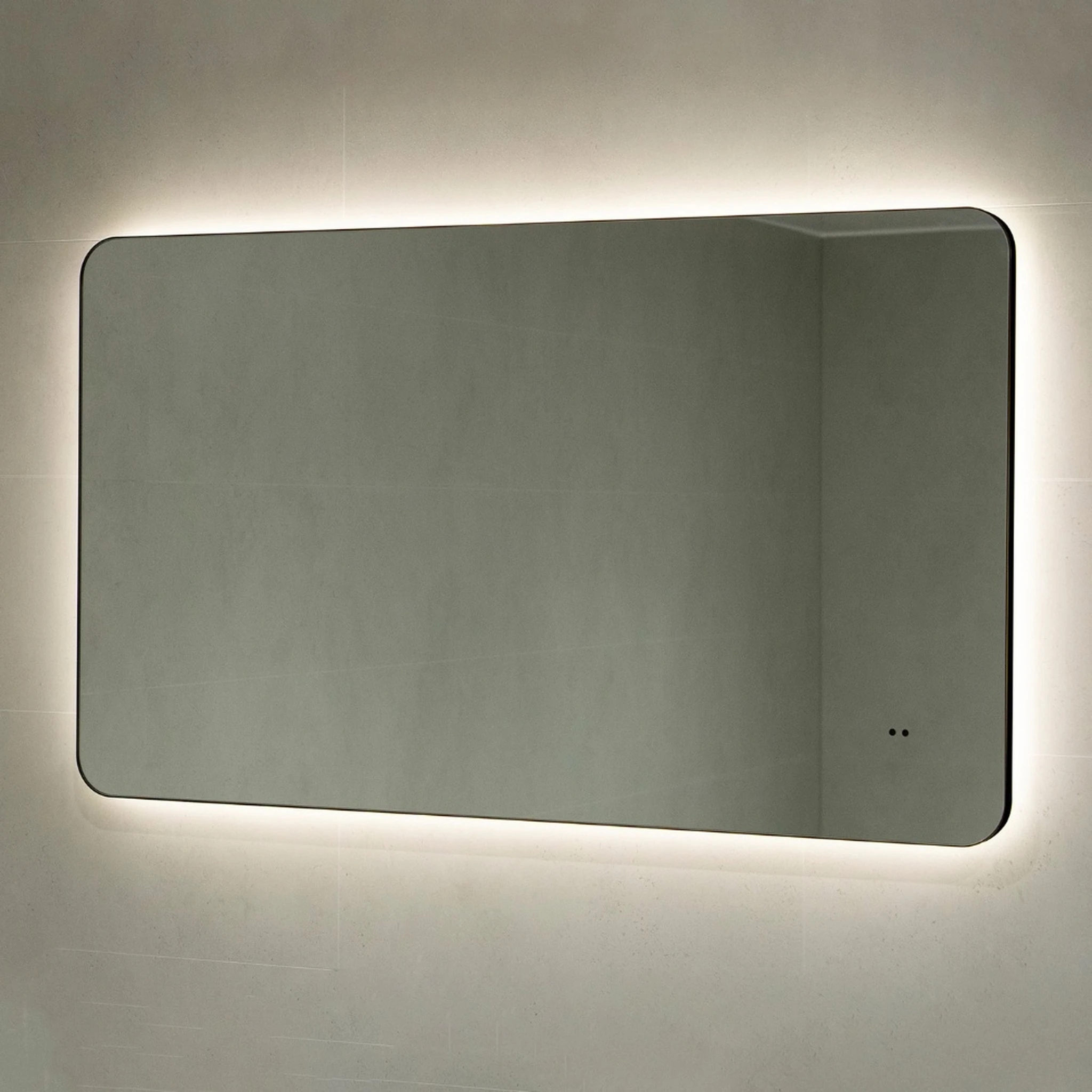 Hib Arcane Curve 120 Mirror Black H70 X W120 X D4cm