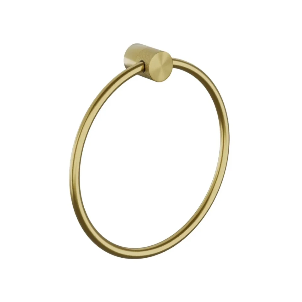 Hib Zepto Towel Ring - Brushed Brass product image - Image 1
