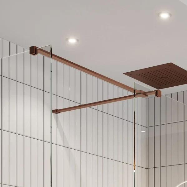 Crosswater Gallery T Brace Bar Brushed Bronze