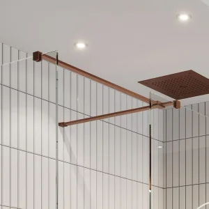 Crosswater Gallery T Brace Bar Brushed Bronze