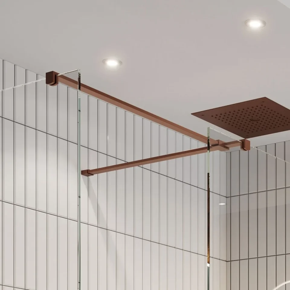 Crosswater Gallery T Brace Bar Brushed Bronze product image - Image 1