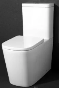 Faeber Venice Close Coupled Rimless Toilet Pan - Gloss White product image - Image 1