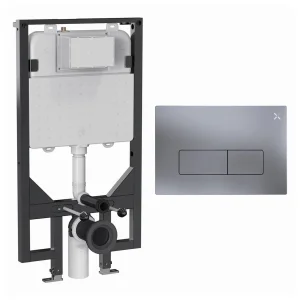 Crosswater Mpro Frame Set 5 Brushed Nickel