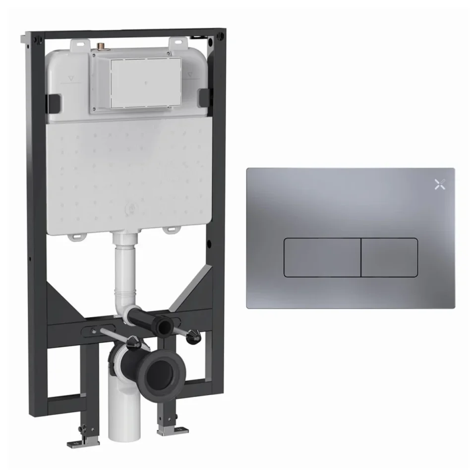 Crosswater Mpro Frame Set 5 Brushed Nickel product image - Image 1
