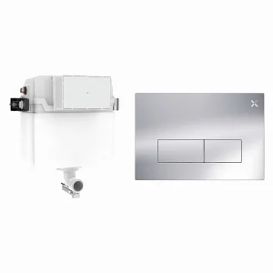 Crosswater Mpro Stainless Steel Cistern Set 1 Chrome