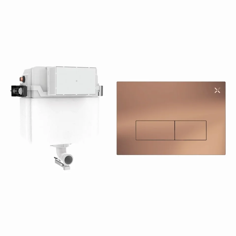 Crosswater Mpro Stainless Steel Cistern Set 1 Brushed Bronze product image - Image 1