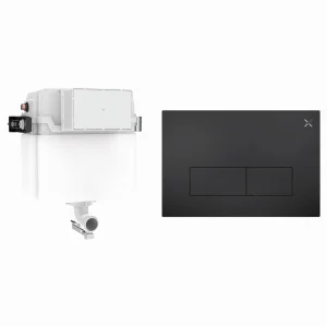 Crosswater Mpro Stainless Steel Cistern Set 1 Matt Black