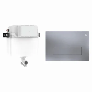 Crosswater Mpro Stainless Steel Cistern Set 1 Brushed Nickel