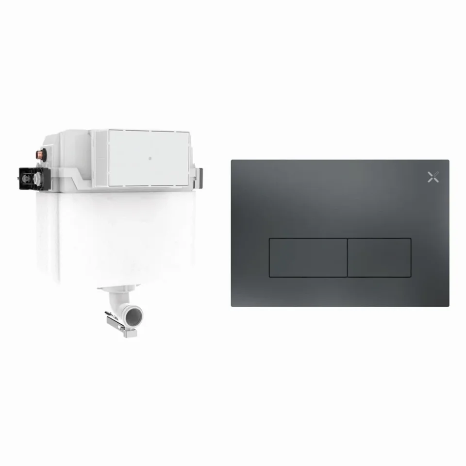 Crosswater Mpro Stainless Steel Cistern Set 1 Slate product image - Image 1