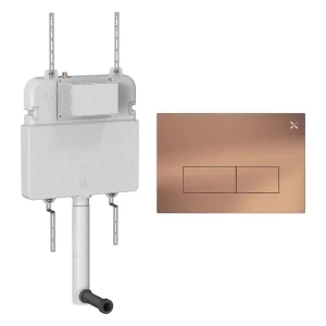Crosswater Mpro Stainless Steel Cistern Set 2 Brushed Bronze