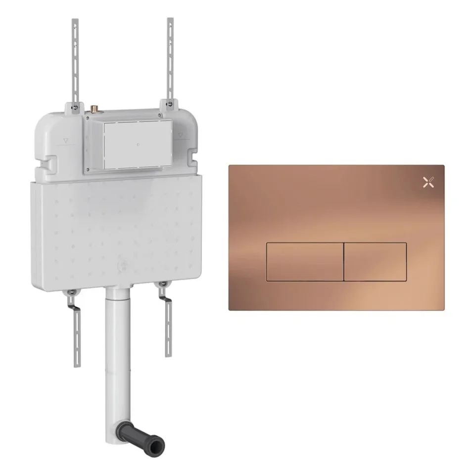 Crosswater Mpro Stainless Steel Cistern Set 2 Brushed Bronze product image - Image 1