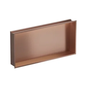 Crosswater Niches 610 X 305mm X 80mm With Led Light Strip Brushed Bronze