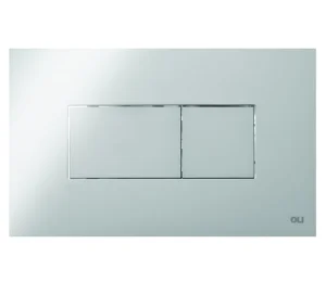 Oli Karisma Pneumatic Dual Flush Plate Chrome RT