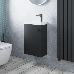 Crosswater Alo Cloakroom Unit 400 x 220mm Matt Black