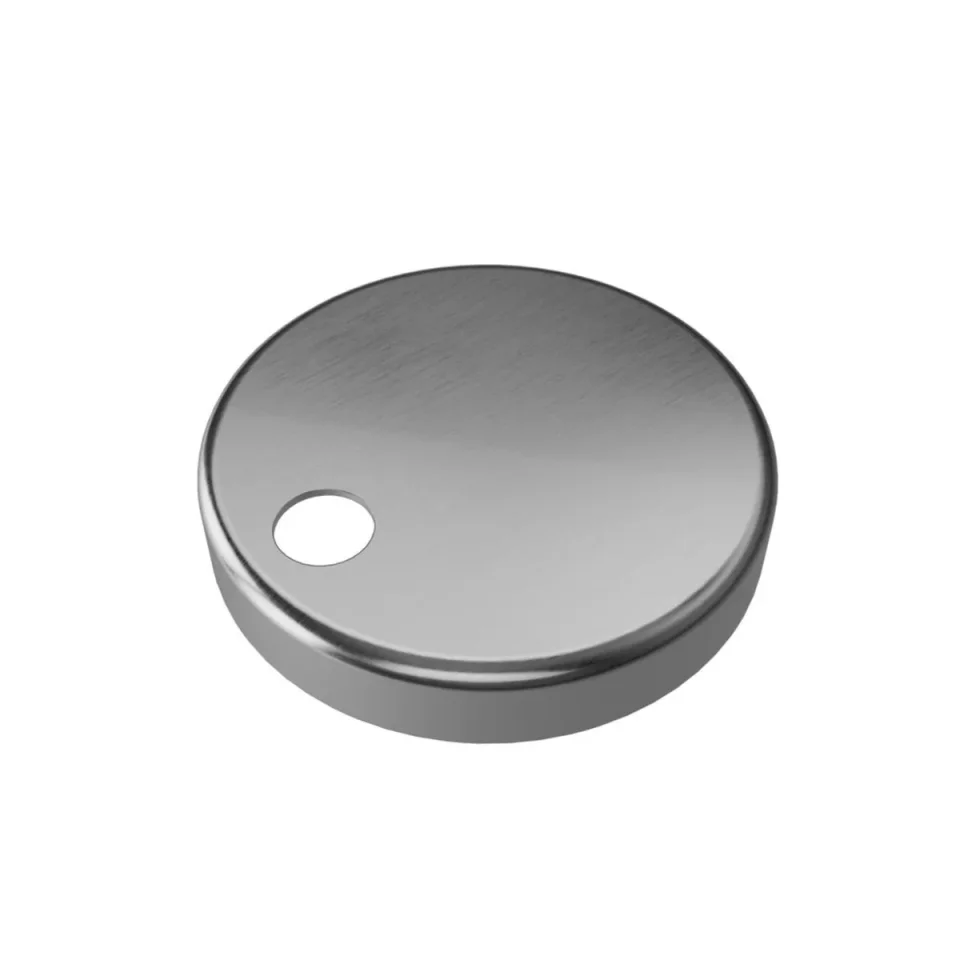 Crosswater Kai Decorative Hinge Cover Brushed Nickel product image - Image 1