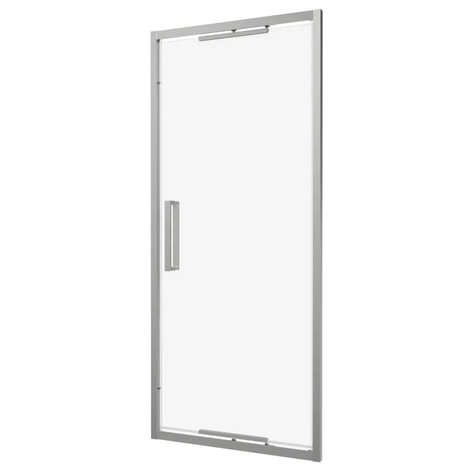 Crosswater Asura 8mm Infold Door 1000 Brushed Nickel detail view - Image 2