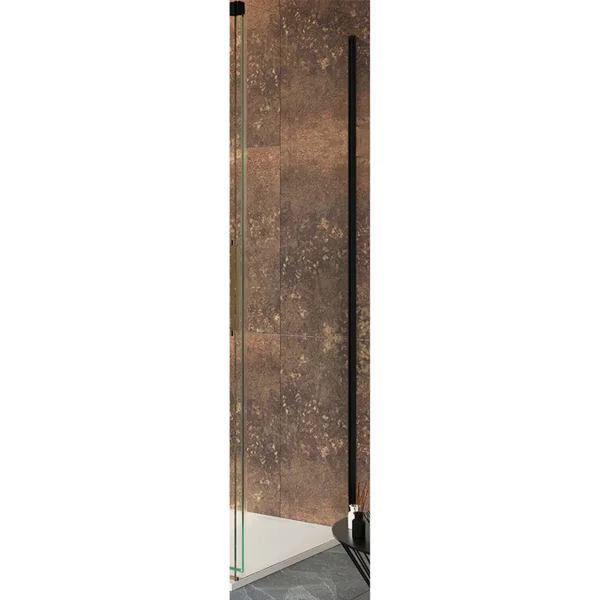 Crosswater Asura 8mm Side Panel for Sliding Door 900 Matt Black