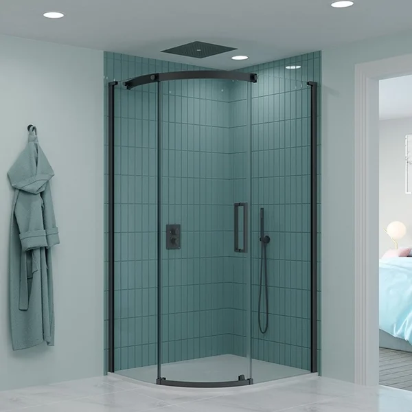Crosswater Optix Offset Quadrant 1200x900 Right Hand Slate