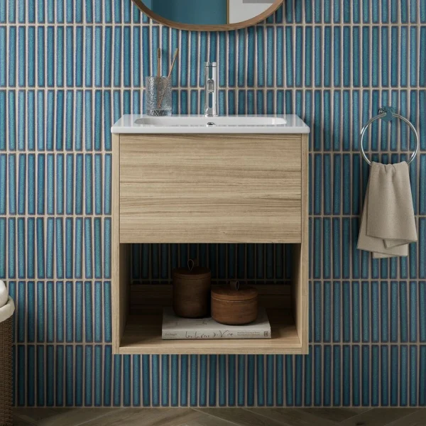 Britton Hackney Basin Unit 500mm Cherry Wood