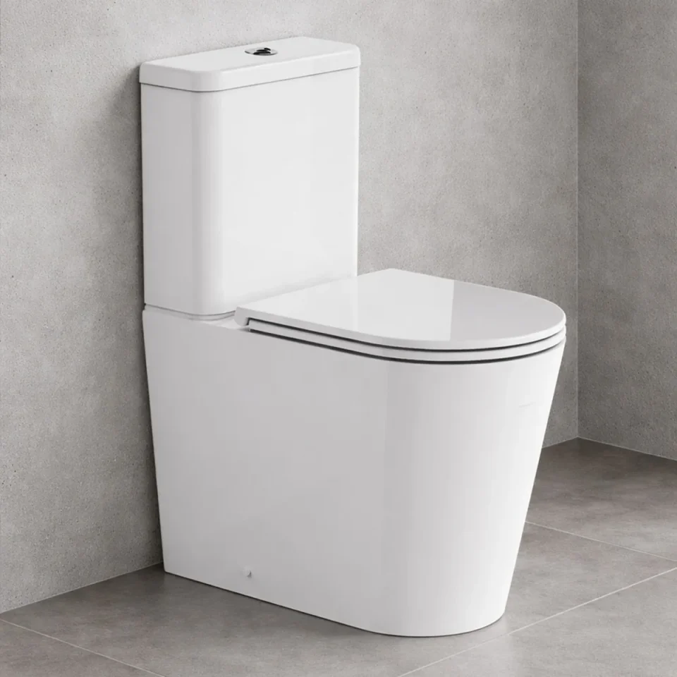 Britton Hoxton Round Cc Pan Fully Back To Wall Rimless Inc Seat And Fixings product image - Image 1