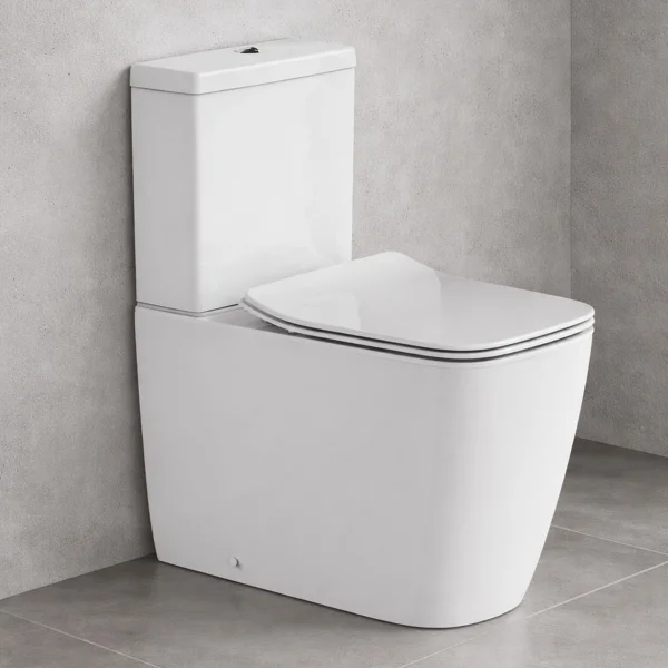 Britton Square Cc Pan Fully Back To Wall Rimless Inc Seat And Fixings