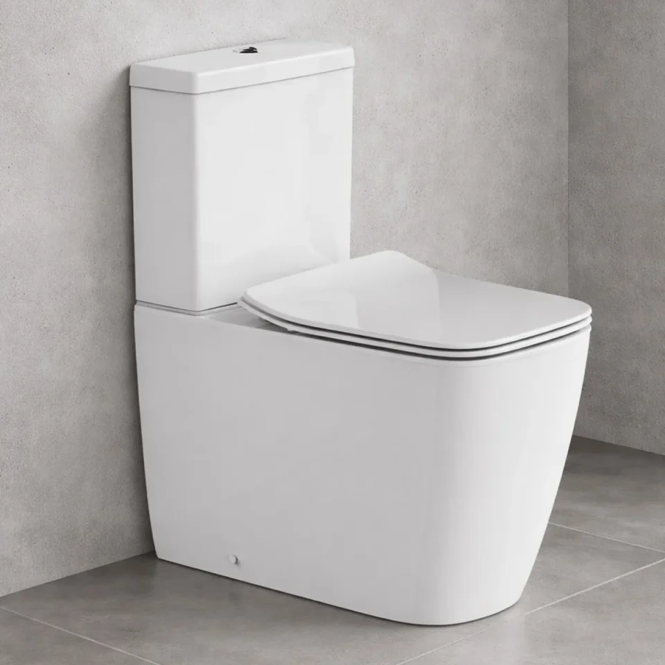 Britton Square Cc Pan Fully Back To Wall Rimless Inc Seat And Fixings product image - Image 1