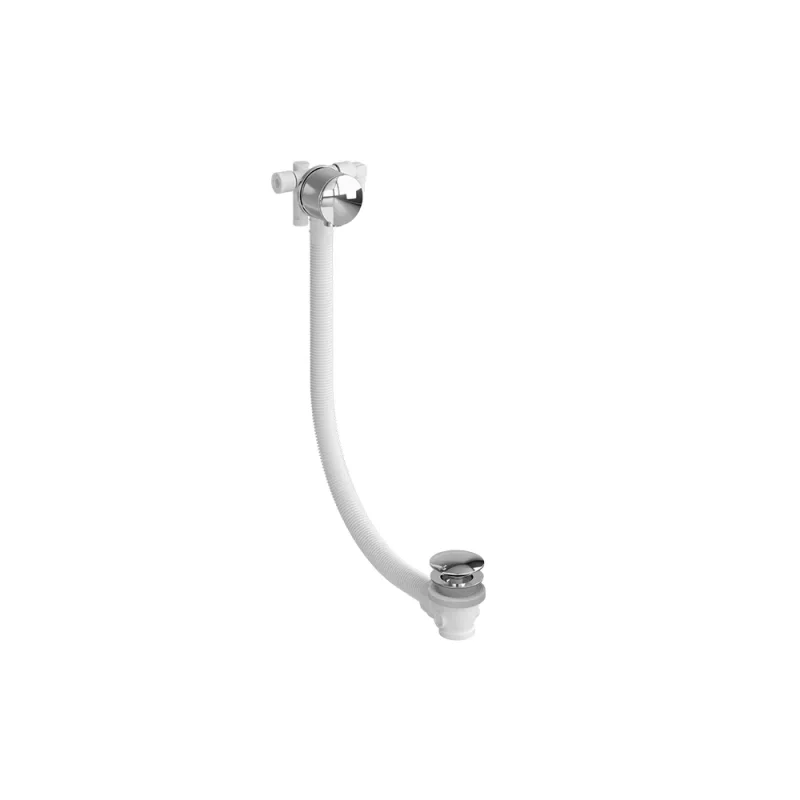 Burlington Overflow Bath Filler Ext With Cc Waste Chrome detail view - Image 2