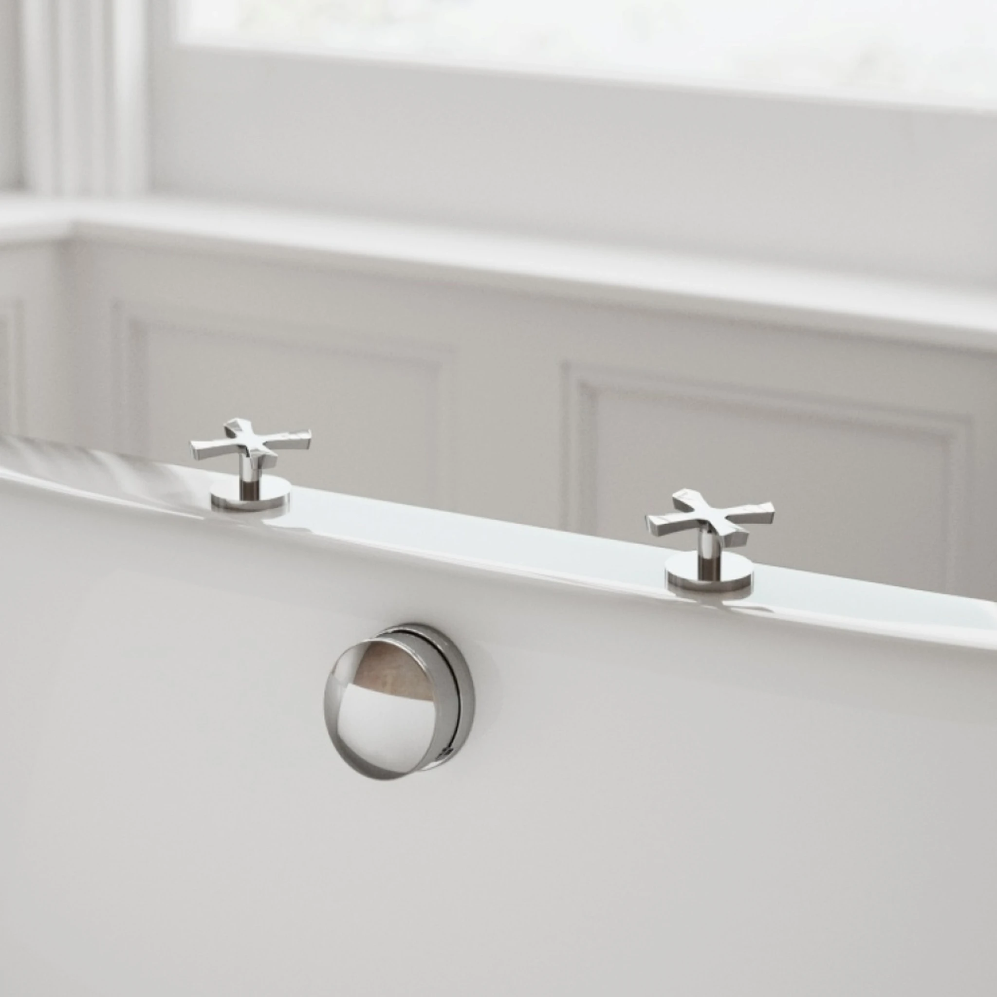 Burlington Overflow Bath Filler Ext With Cc Waste Chrome