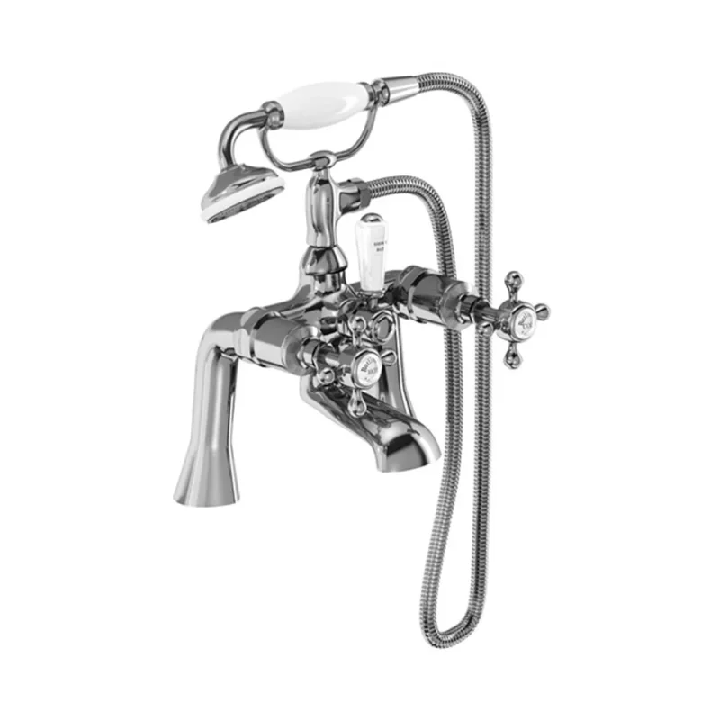 Burlington Stafford Quarter Turn 2h Deck Bsm Chrome detail view - Image 2