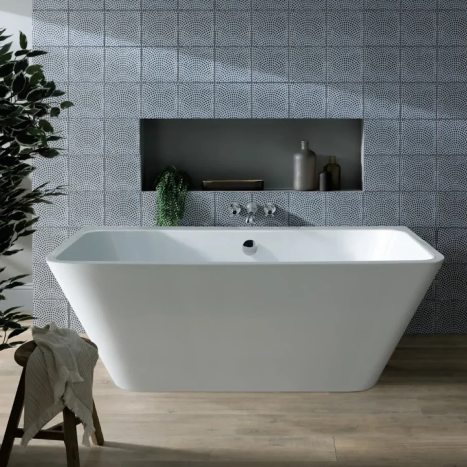 Bc Designs Ancora Btw 1500x720 Bath (waste Included) White product image - Image 1