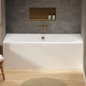 Crosswater Verge Double Ended Bath 1800 x 800mm White