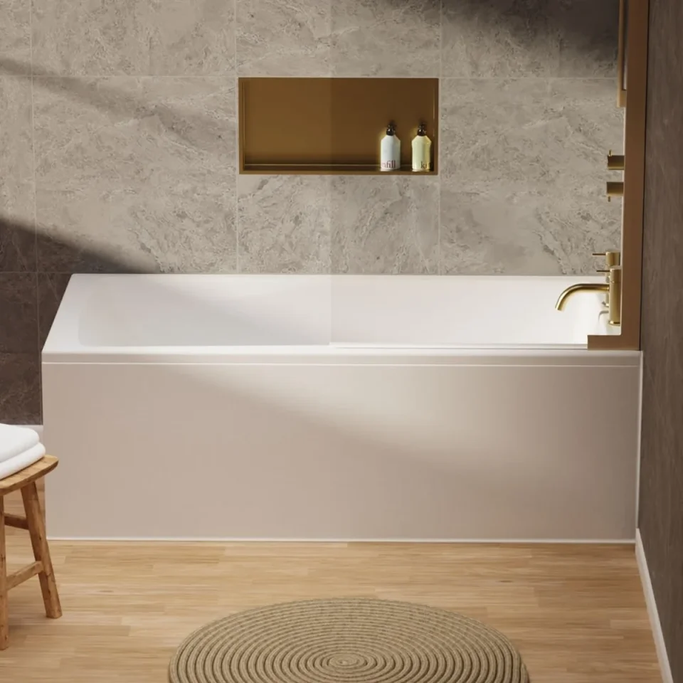 Crosswater Kai S Single Ended Bath 1700 x 700mm White product image - Image 1