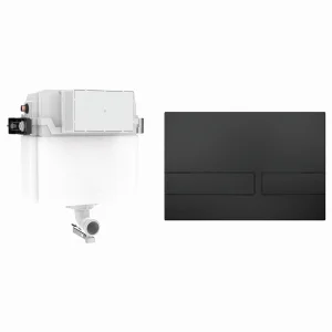 Crosswater Venue Cistern Set 1 Matt Black