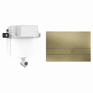 Crosswater Venue Cistern Set 1 Brushed Brass