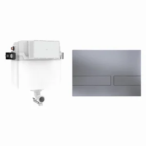Crosswater Venue Cistern Set 1 Brushed Nickel