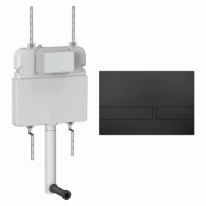 Crosswater Venue Cistern Set 2 Matt Black