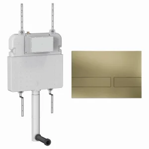 Crosswater Venue Cistern Set 2 Brushed Brass