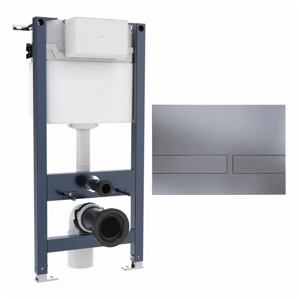 Crosswater Venue Frame Set 2 Brushed Nickel product image - Image 1