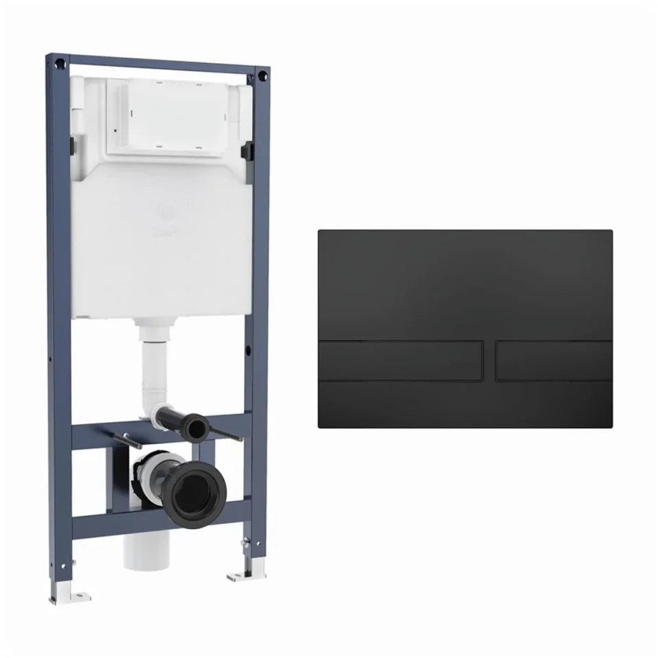 Crosswater Venue Frame Set 3 Matt Black product image - Image 1