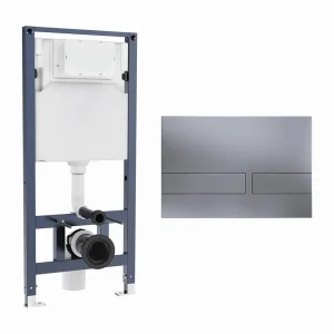 Crosswater Venue Frame Set 3 Brushed Nickel