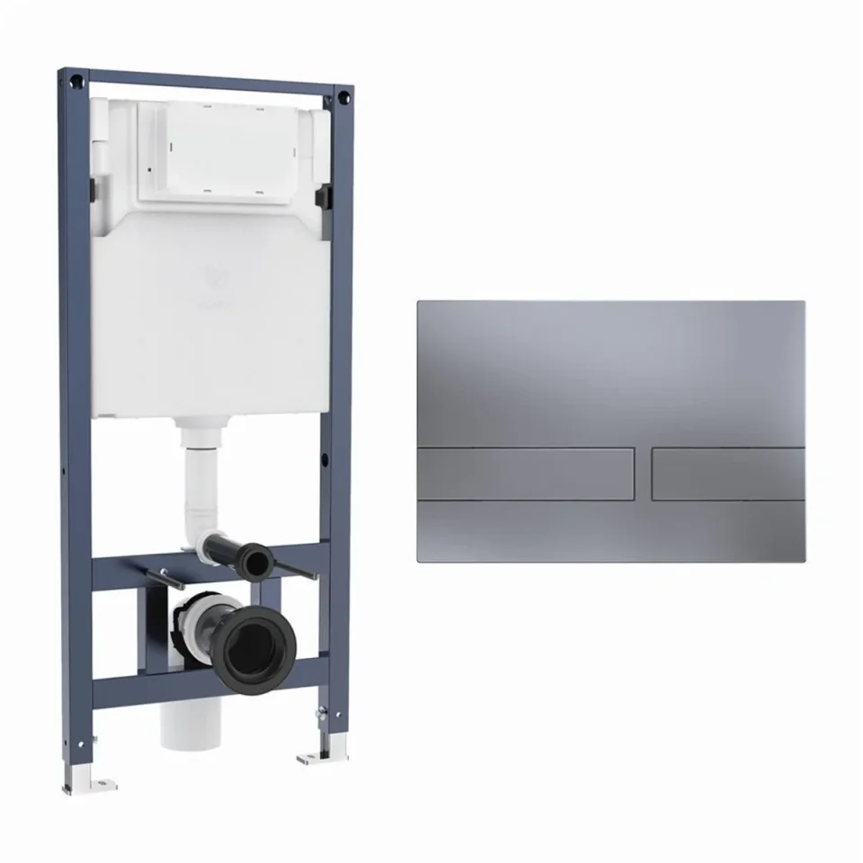 Crosswater Venue Frame Set 3 Brushed Nickel product image - Image 1